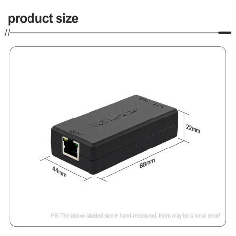Anunnaki AN1020 1 Giriş 2 Çıkış PoE Extender Genişletici Cat5 Cat6 Rj45 PoE Repeater
