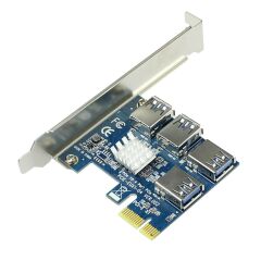 PCI Express Çoklayıcı 1x4 16X Yuva PCI-E Genişletici Yükseltici Kart Çoğaltıcı