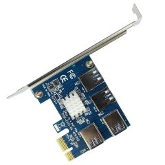 PCI Express Çoklayıcı 1x4 16X Yuva PCI-E Genişletici Yükseltici Kart Çoğaltıcı