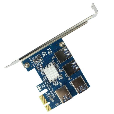 PCI Express Çoklayıcı 1x4 16X Yuva PCI-E Genişletici Yükseltici Kart Çoğaltıcı
