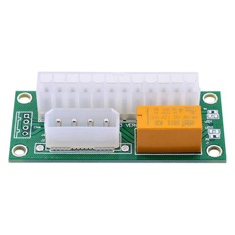24 Pin to 4 Pin 2 ATX Güç Kaynağı Birleştirici