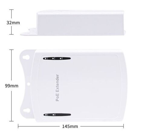 Outdoor Dış Mekan PoE Extender 1x2 Çıkış Gigabit 25.5W IP Kamera AP PoE Repeater AN3112