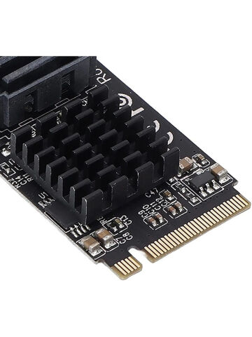 M.2 NGFF B-KEY SATA'dan 5 bağlantı noktalı SATA3 6Gbps genişletme kartı JM575 ana kontrol PH57