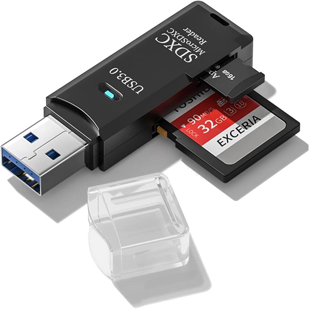 Anunnaki USB 3.0 2‑in‑1 SD TF Kart Okuyucu & Dönüştürücü Hub Veri Aktarıcı Adaptör