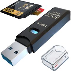 Anunnaki USB 3.0 2‑in‑1 SD TF Kart Okuyucu & Dönüştürücü Hub Veri Aktarıcı Adaptör