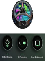 X42 Telefon Tablet Radyatör Soğutucu Rgb Renkli Aydınlatma Manyetik Yarı İletken Soğutma Fanı
