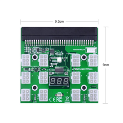 12 Port Güç Kaynağı İçin LED Kesme Panosu 12 V çıkış 6Pin PCI-E Breakout Port