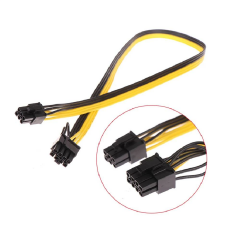 6 Pin PCI-e 8 Pin (6 + 2) PCI-e GPU Mining Güç Kablosu 60cm