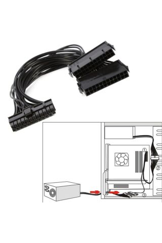 Anunnakıi 24 Pin Atx Dual Psu Çoklayıcı Anakart Mining Kablosu