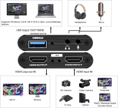 Anunnaki AN4130 HDMI 4k UHD 30HZ Video Capture Cihazı Gamer Yayın ve Kayıt Uyumlu