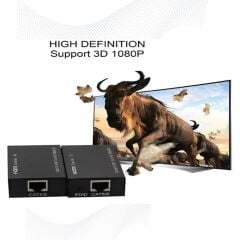 Anunnaki Hdmı Ethernet Extender Uzatıcı Cihaz Rj45 Cat5e Cat6 Full HD 1080p 3D Alıcı Verici 1 Çift