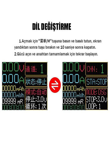 18650 LCD Ekranlı Pil Kapasitesi Dahili Direnç Test Cihazı Dijital Lityum Pil Gücü Modülü