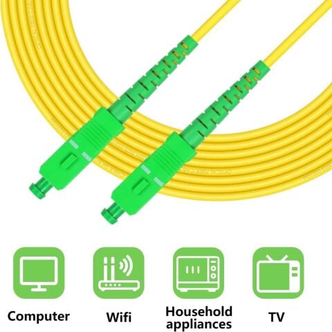 SC/APC – SC/APC Fiber Optik Patch Kablo Tek Mod G652D FTTH OLT ONU Modem Fiber Kablo  20 Metre
