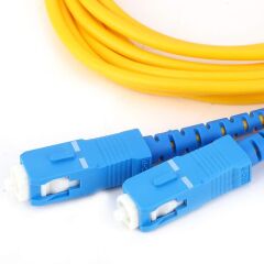 1x2 PLC Fiber Optik Splitter SC/UPC Coupler G652D FTTH OLT ONU Optik Kablo Bölücü Modül Mavi Ayırıcı