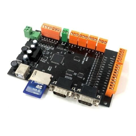 4 Eksen CNC Kontrol Kartı Kiti 100KHz USB Kademe Motoru Kontrolörü Kesme Panosu + USB Kablosu + CD