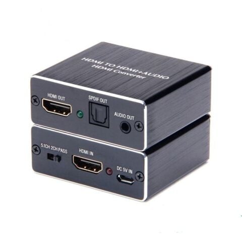 Anunnaki HDMI + Audio Out Ayırıcı Extractor Converter SPDIF Toslink Optik 3.5mm Ses Çıkışlı 4K