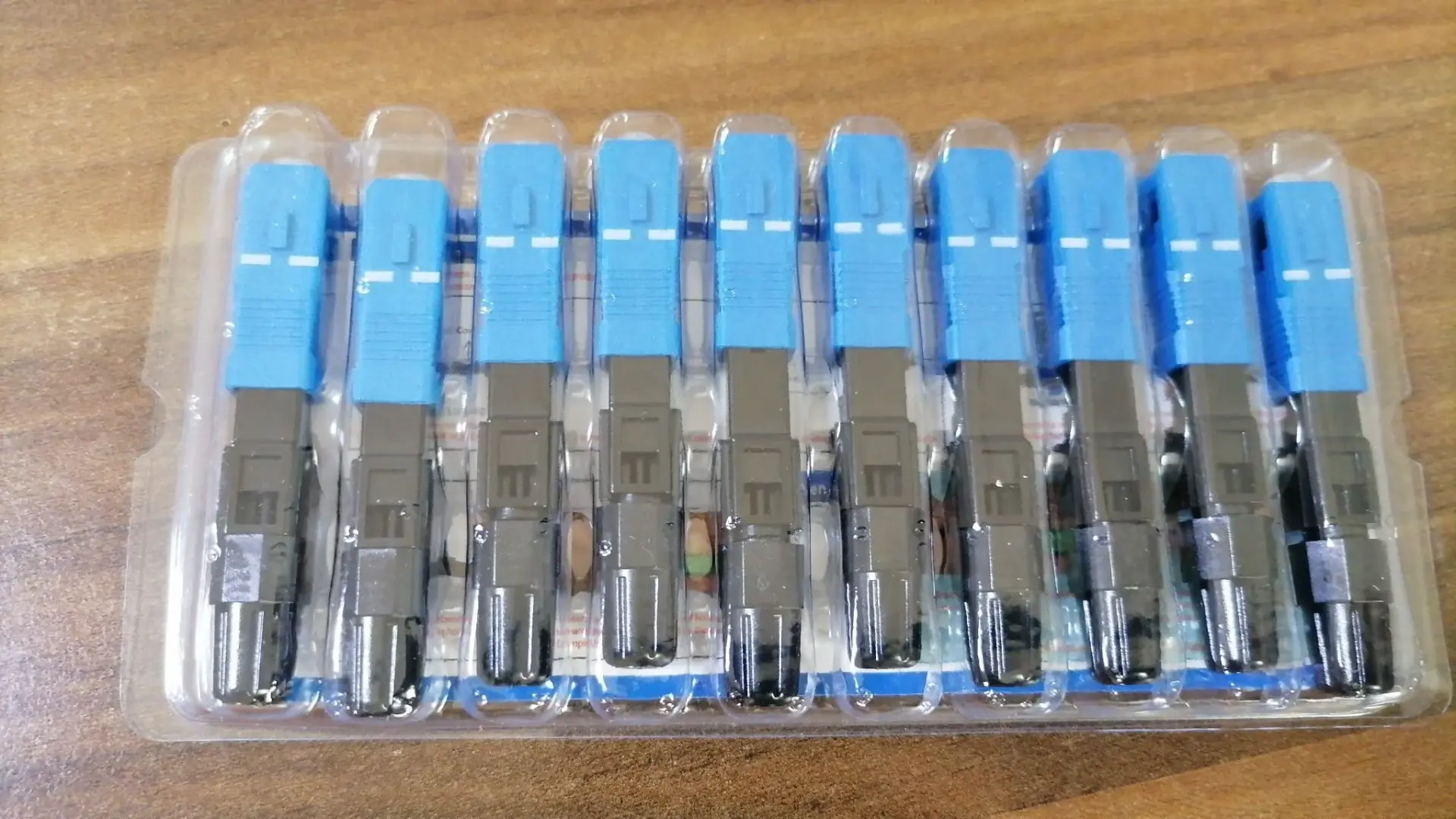 Anunnaki FTTH SC Mavi Fiber Optik Yüksek Hız Bağlantı Konnektörü 10 Adet Tek Modlu SC/APC Adaptörü 10'lu Set