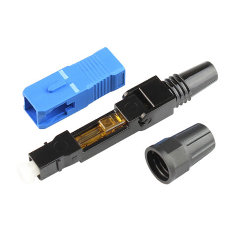 Anunnaki FTTH SC Mavi Fiber Optik Yüksek Hız Bağlantı Konnektörü 10 Adet Tek Modlu SC/APC Adaptörü 10'lu Set