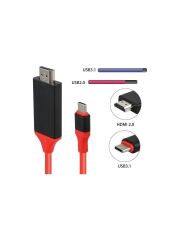 AN2260 Type-c to Hdmi IOS Android Tablet Pc Telefon Tv Usb-C 4K HDMI Görüntü ve Ses Aktarım Kablosu