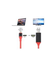 AN2260 Type-c to Hdmi IOS Android Tablet Pc Telefon Tv Usb-C 4K HDMI Görüntü ve Ses Aktarım Kablosu